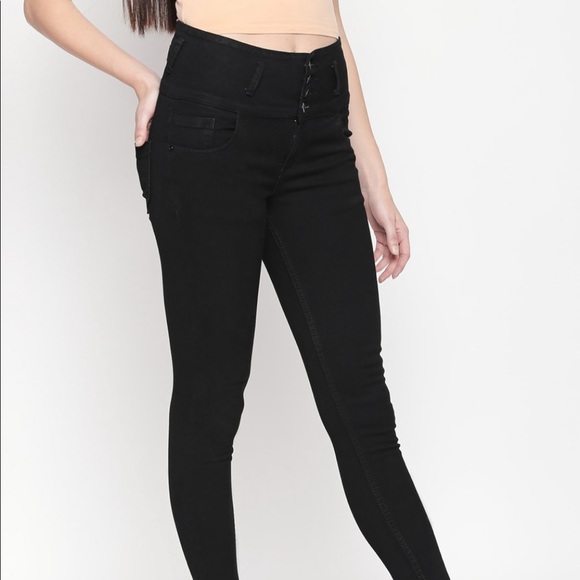 High rise black jeans - Picture 5 of 13